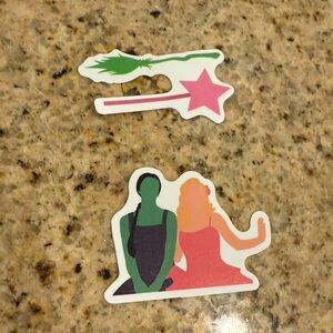 2 Count Colorful Wicked Sticker Set